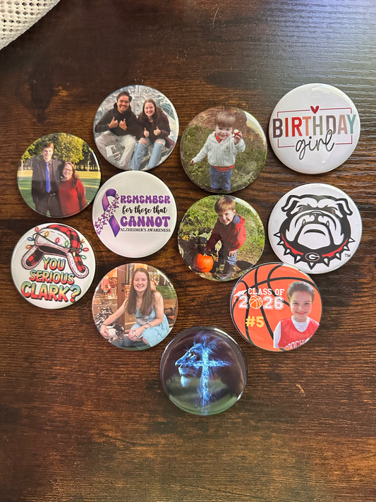 2.25 Round Custom Magnets  (set of 12)